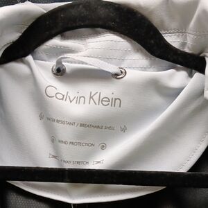 Calvin Klein White Windbreaker